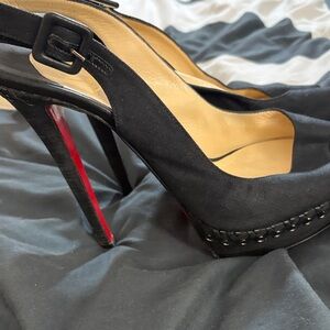 Christian Louboutin Black and Red Heels
